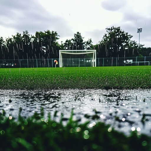rainy field